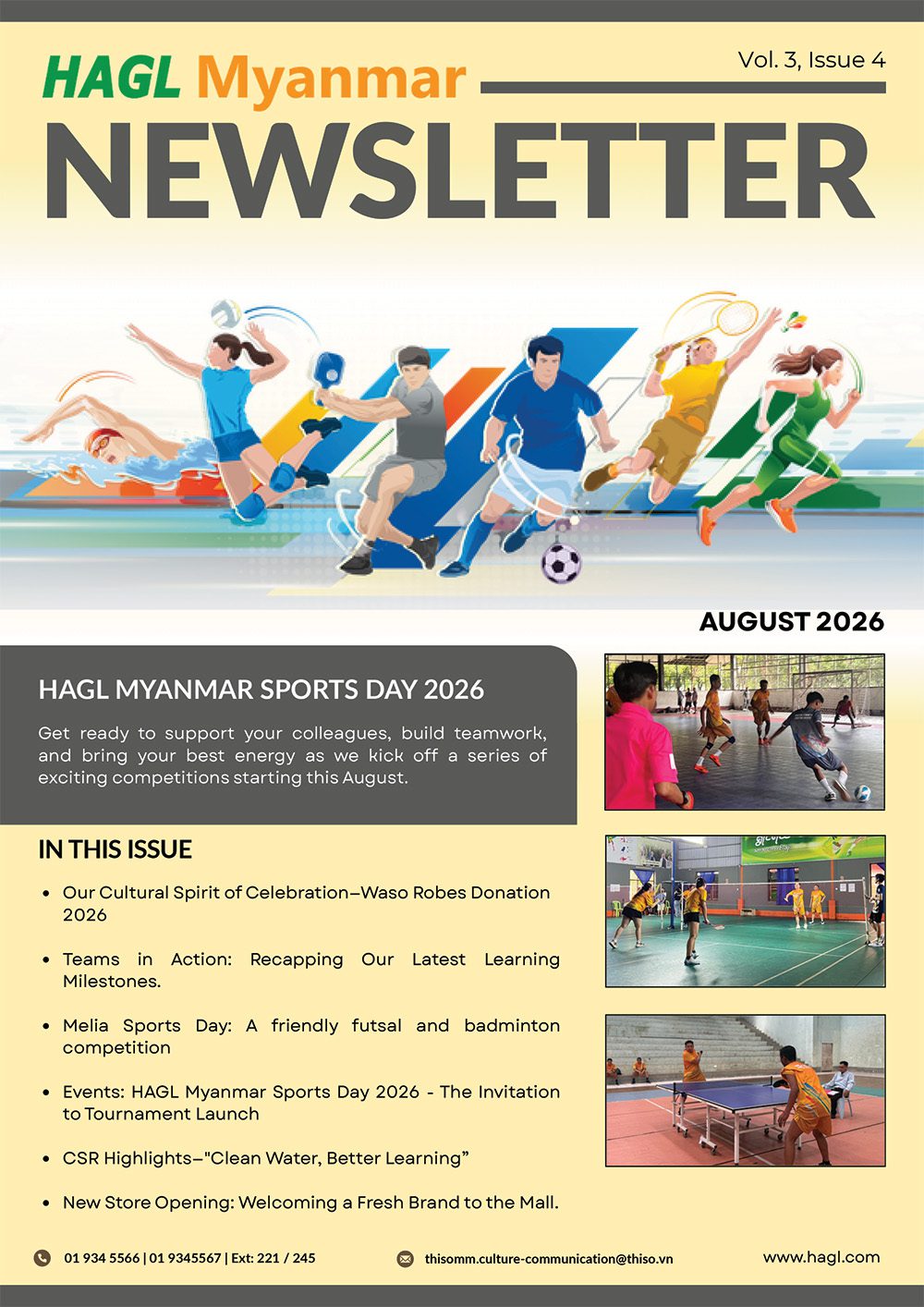 August Newsletter Vol.3, Issue 4